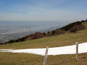 Panorama sur Genève, le Léman et le Jura Salève