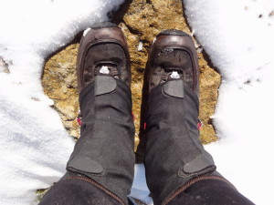 Chaussures Mammut et guêtres équipement d'hiver