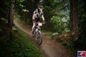 Sur le single trail entre Volovron et Eison Grand Raid