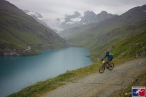 Lac de Moiry, toujours sous la pluie Grand Raid