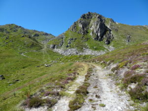 Fin de la montée au-dessus des gouilles Essertse