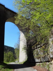 Viaduc ferroviaire dans la vallée de la Bienne Jura