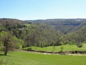 La vallée de la Bienne à Lézat Jura
