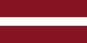 Drapeau letton pays baltes à vélo
