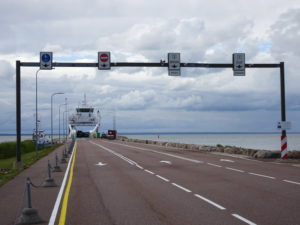Port de Sõru, sur l'île de Hiiumaa (Estonie) pays baltes à vélo